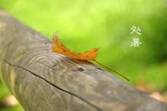 今日12時9分，迎來處暑節(jié)氣